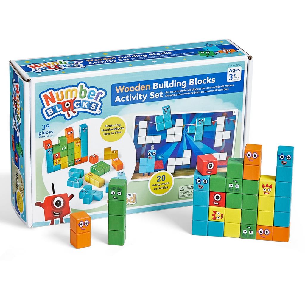 Numberblocks Wooden Block Activity Number Educational Authentic Set, Play, Toy, 96932,