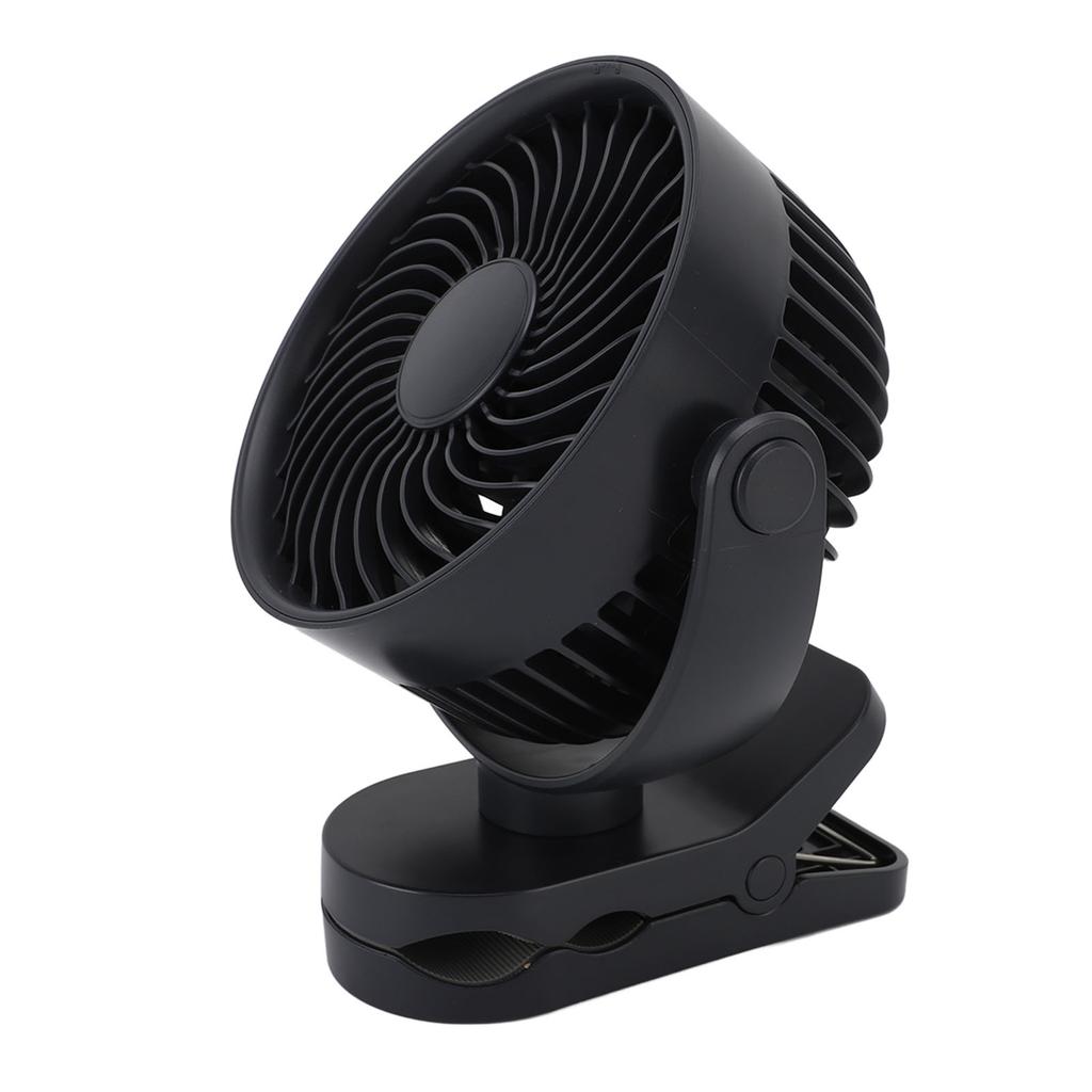 Clip On Fan USB Rechargeable Quiet 360 Degrees  Rotatable Small Fan with Clip for Daily Use Beach Camping
