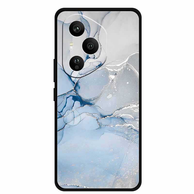 Чехол для Honor 400 Pro 5G Чехол для Honor 400 5G Силиконовая задняя крышка с мраморной раскраской Чехлы для Honor 400 Pro/ 400 Черный ТПУ Чехол 400 Pro 5G