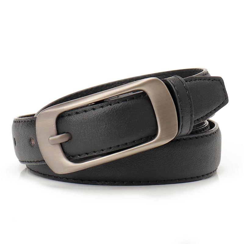 Classic Faux Leather Belt With Alloy Pin Buckle For Office And Daily Use