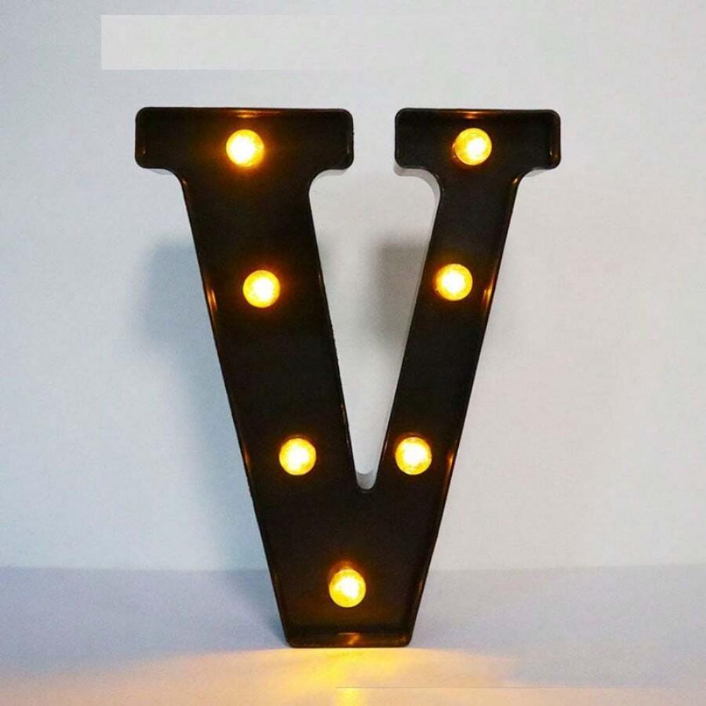 1PC 21.8cm LED Letter Light Luminous Letter and Number Night Light Suitable for Home Bar Wedding Birthday Party Decoration