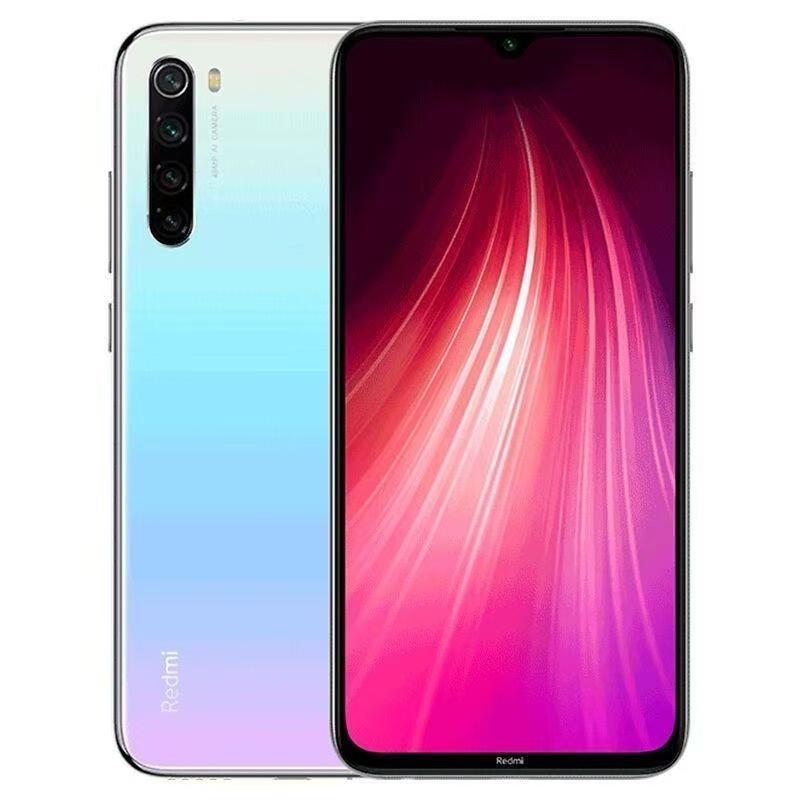 Восстановленный Оригинальный Xiaomi Redmi Note 8 Глобальная Версия с Чехлом Оригинальный Android Смартфон 4000 мАч Батарея Четыре Камеры 4G Смартфон
