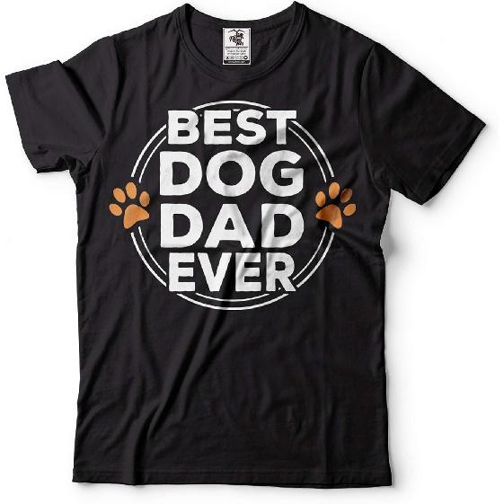 Silk Road Tees Mens Best Dog Dad Ever T-Shirt Dog Dad Shirt Father's Day Dog Dad Shirt Dog Owner Gift Tee