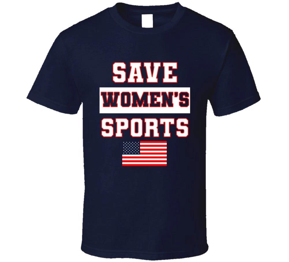 Save Womens Sports America Gift Protest Girl Woman Trans T Shirt