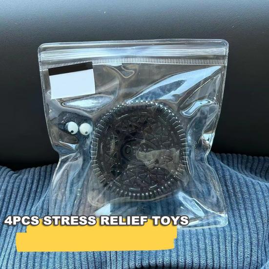 1/2 шт., игрушка для сдавливания шоколадного печенья, медленный отскок, TPR, снятие стресса, портативная, для детей, подростков, взрослых, сдавливание печенья, сенсорная игрушка-фиджет