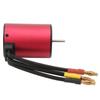 3650 2300KV Motor Waterproof 3.175mm Shaft Brushless Motor with 4mm Banana Plug for 110 RC Car