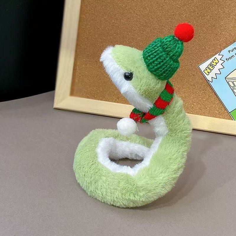 Новогодняя плюшевая игрушка-змея Кукла Кукла Игривая Детская Девочка Милый Орнамент Кукла Талисман Кукла Кукла Милая Змея Плюшевая Игрушка предназначена для детей
