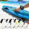 Спиральный лиш для бодиборда 5 мм из ТПУ, спиральный лиш для серфинга на запястье с ремешком на липучке и петлей для быстрого отпускания