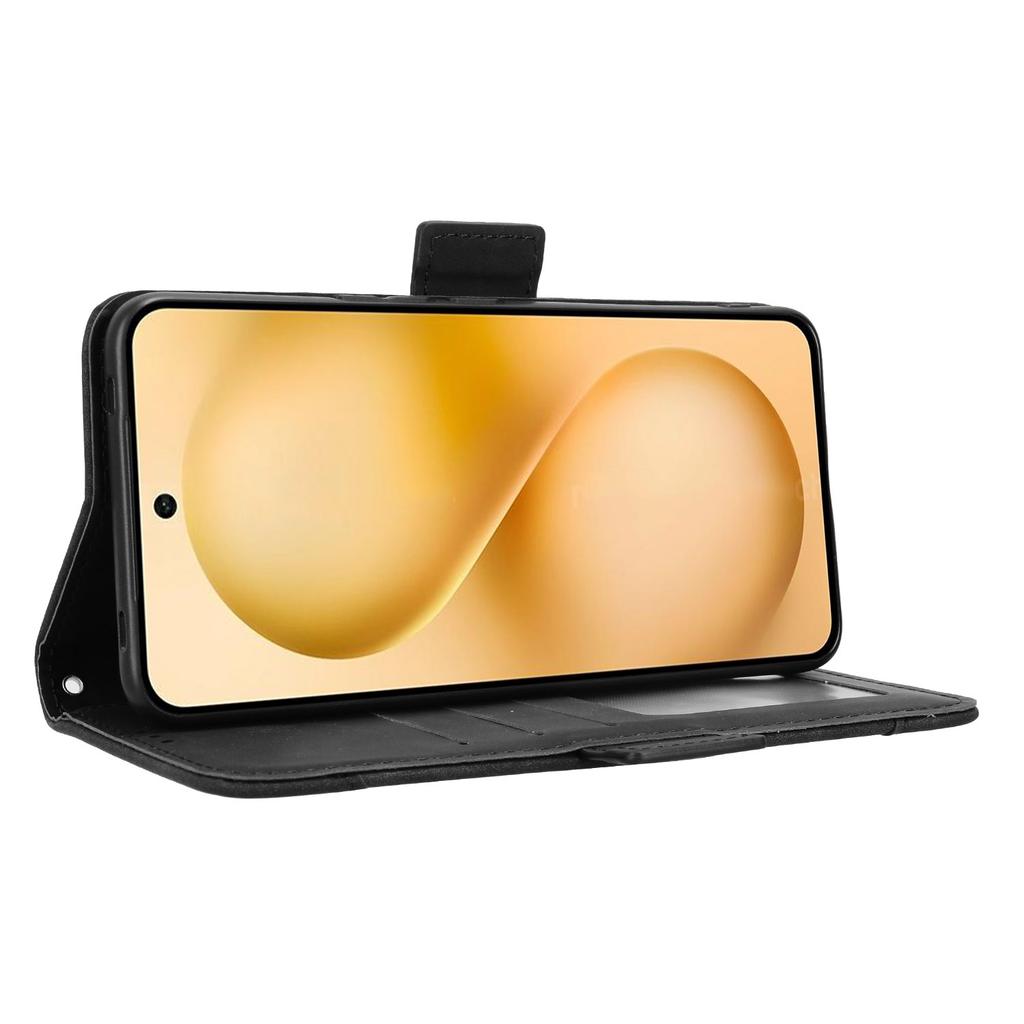 Для vivo V60 5G Кожаный чехол Обложка-кошелек для телефона с несколькими слотами для карт