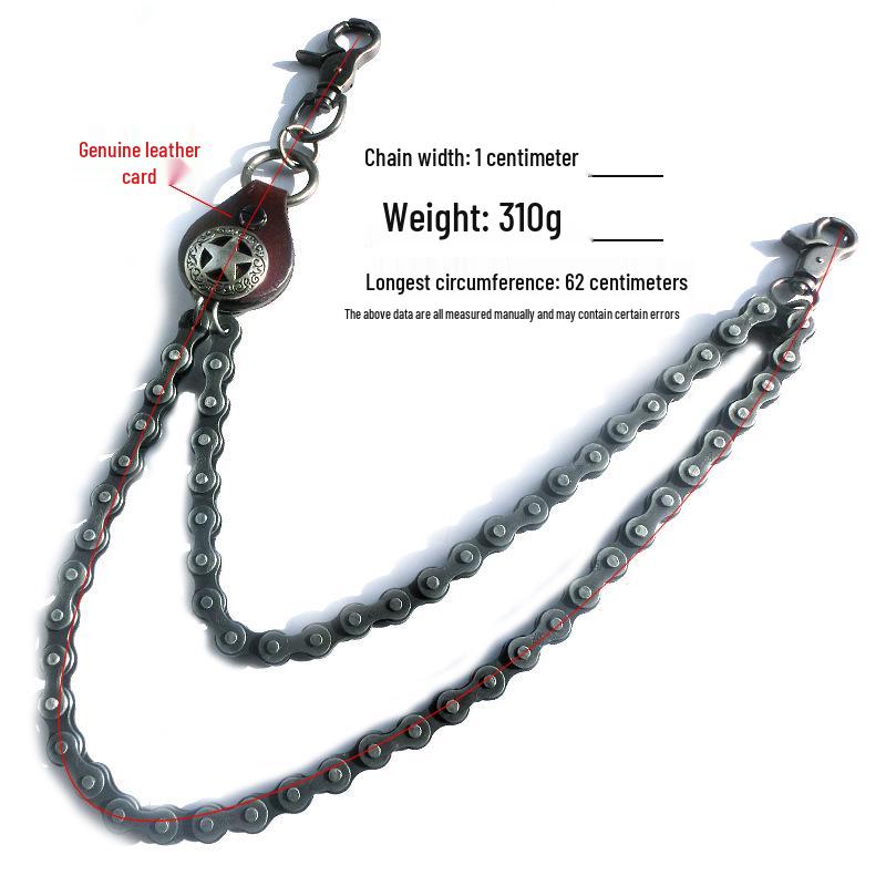 Trendy Hip Hop Star Shield Bicycle Waist Chain Pendant KL20