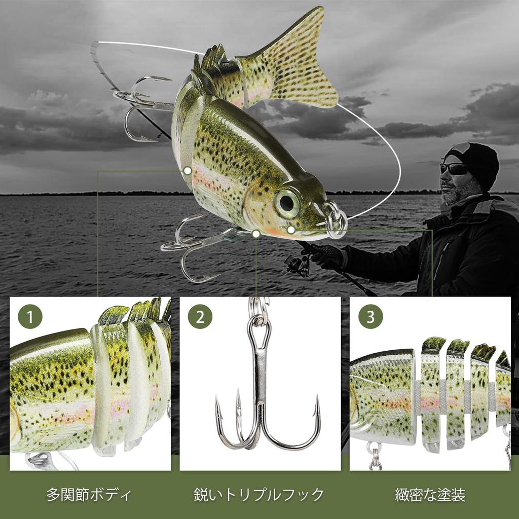 TRUSCEND Joint Fishing Lure 11g Набор из 3 реалистичных приманок для ловли пескаря в соленой и пресной воде. Сибас, голубая рыба, испанская макрель и