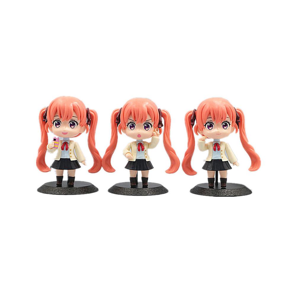 10CM Anime A Couple Of Cuckoos Figure Amano Erika 3 Models Stand Animation Model Toys Gifts Collection Decoration Ornaments PVC