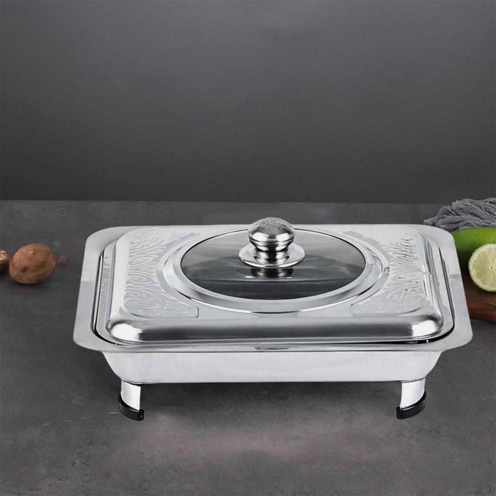 Chafing Dishes Buffet Food Warmer with Lid Stainless Steel