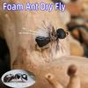 6pcs/Box Fly Fishing Flies Dry Fly Black Foam Ant for Riverine Trout, Panfish, Bass, Grayling, and Carp Fishing Lures