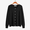 Women's Knit Cardigan Sweaters Lightweight Spring Fall Outfits Business Casual Soft Tops Long Sleeve Button Up Sweaters Crewneck Cardigan for Women