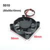 DC Бесщеточный вентилятор xh2.54 2pin 5V 12V 24V Промышленные охлаждающие вентиляторы Подшипник скольжения 4/8 см 12 см 25/30/35/40/50*10 мм Охладитель для 3D-принтера