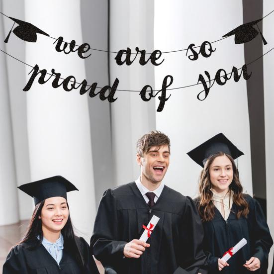 Выпускной баннер, привлекательный баннер для выпускного вечера 2024, прочный подвесной флаг для украшения выпускного сезона