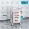 ABS Anesthesia & Infusion Multifunctional Rescue Trolley with Single/Double Door and Five Drawers