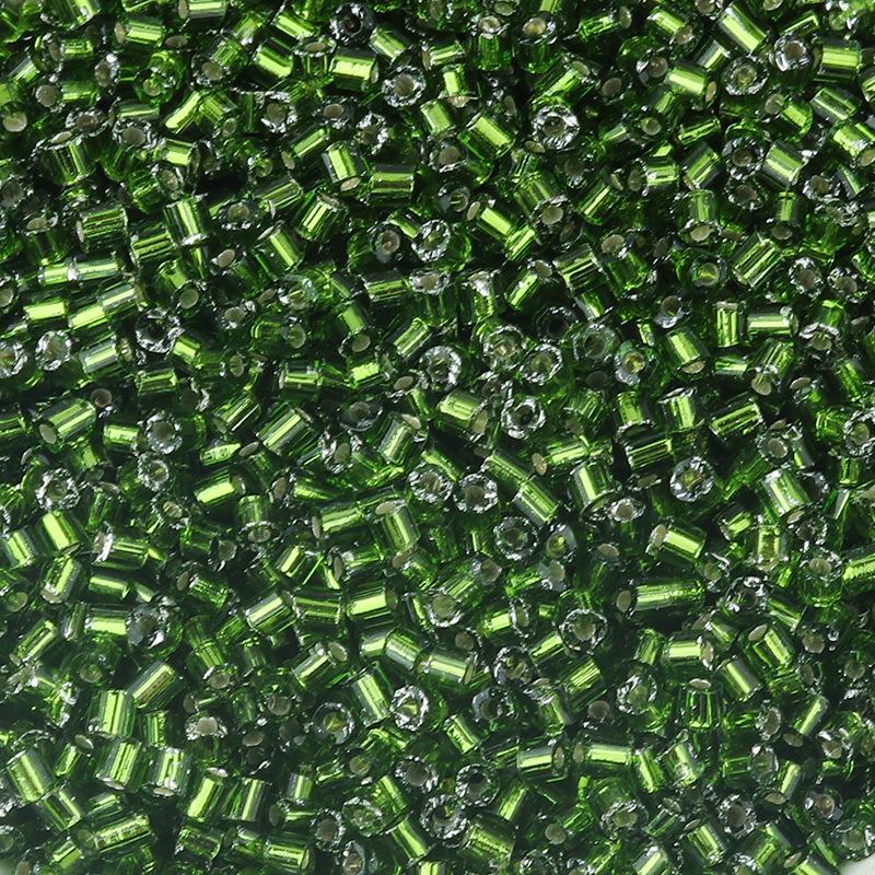Silver-Plated 2.5mm Colored Glass Seed Beads for DIY Bracelets and Beading Projects