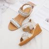 Ladies Sandals Summer Shoes Woman Fashion Bohemian Slope Sandals Vacation Beach Shoes