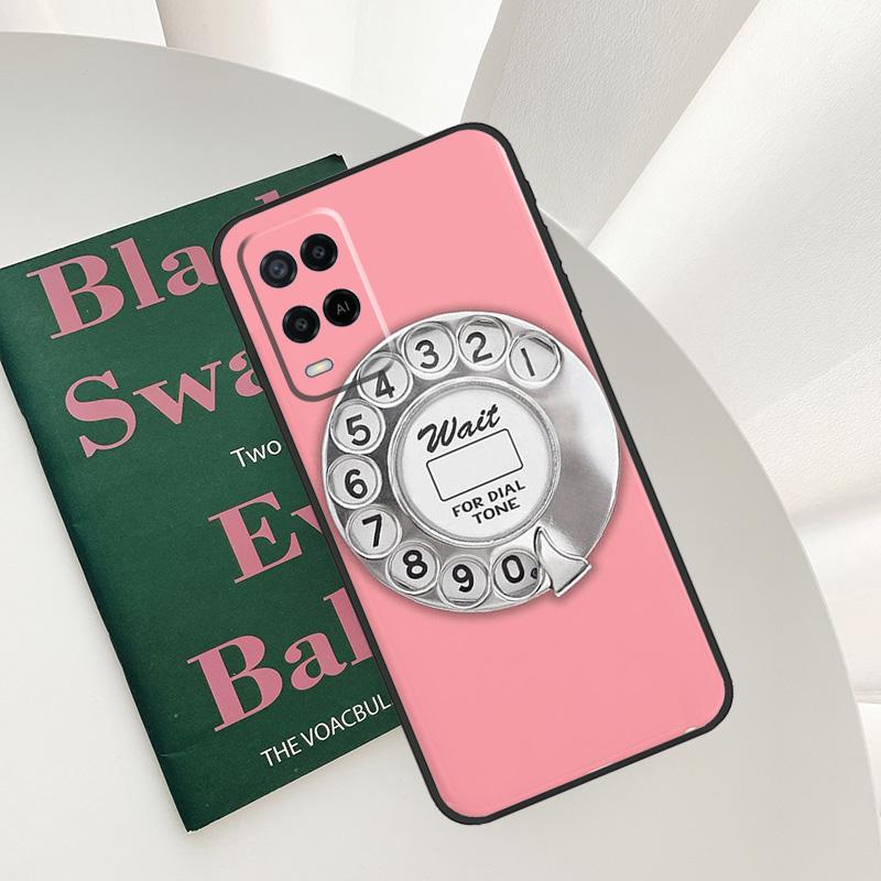 Retro Blue Payphone Vintage For OPPO A16 A76 A96 A5 A6 Pro A15 A17 A57 A18 A38 A58 A78 A98 A54 A74 A94 A40 A60 A80 Case