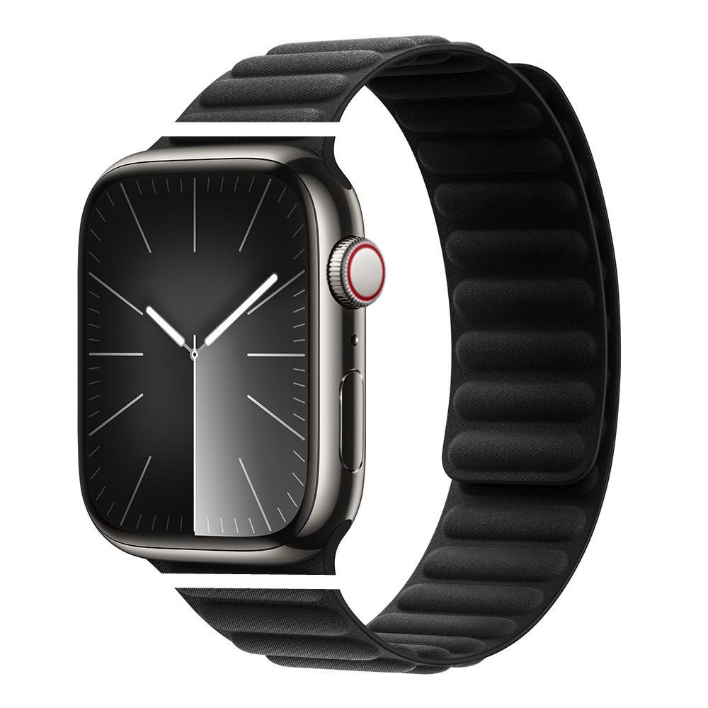 Apple Watch Fine Woven Twill Leather Magnetic Band for Series 5-9 & SE