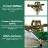 Impact Sprinkler On Spike Base Heavy Duty Zinc Alloy Water Sprinkler for Yard Lawn Garden 0 360 degrees  Rotate Large