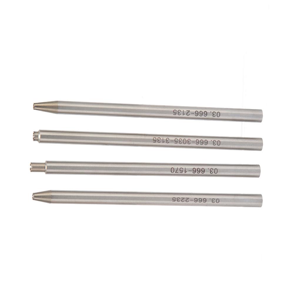 4pcs Oscillating Rotor Weight Axle Punch Set Stainless Steel Watch Movement Repair Tools with Magnetic