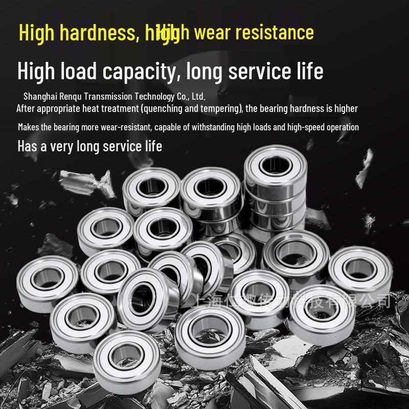 High-Speed Mini Micro Bearings Set: 440 Stainless Steel, 4 Models, 3 Bearings Each, Inner Diameter: 1, 2, 5, 6, 7, 8, 9, 10, 12mm