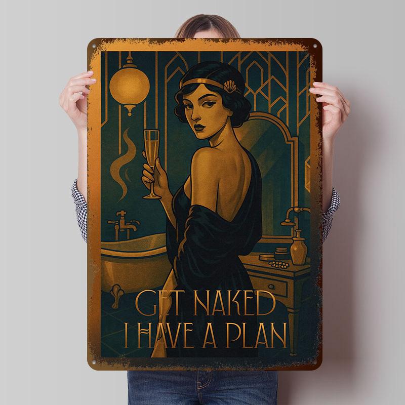 Get Naked Pictures Wall Decoration Items Living Room Decorations Wand Deko Custom Plate Office Decor Bar Accessories Home Sign