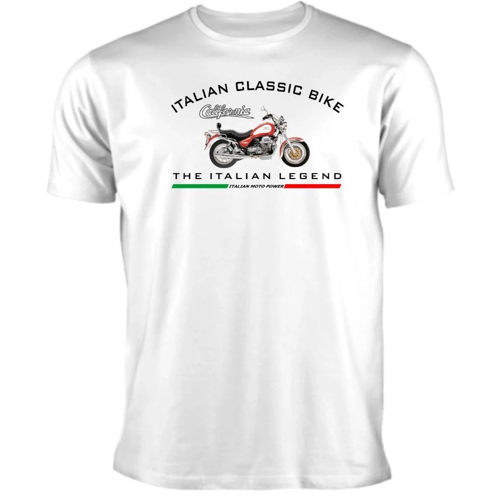 Мужская и женская хлопковая футболка California Moto Guzzi с коротким рукавом, футболка класса люкс, хип-хоп, уличная одежда Y2k, топы, мужская одежда