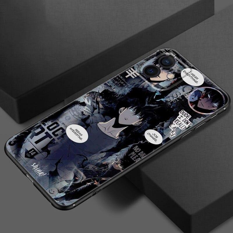 Чехол для телефона с выравниванием аниме Solo для Apple iPhone 13 12 Mini 11 Pro XS Max X XR 8 7 6S 6 Plus SE 2020 5S 5, мягкий черный чехол из ТПУ