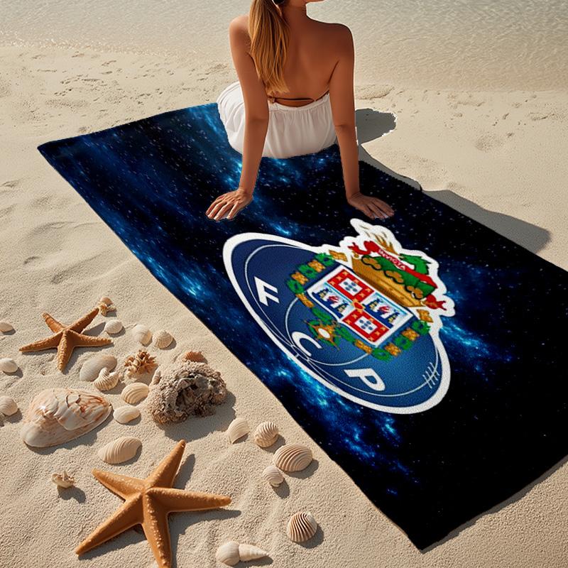 FC Porto Emblem Design. Beach Towel, Quick-drying, Easy to Care for, Use for Both Fitness and Beach Vacations,Sports Essential Fan Gift