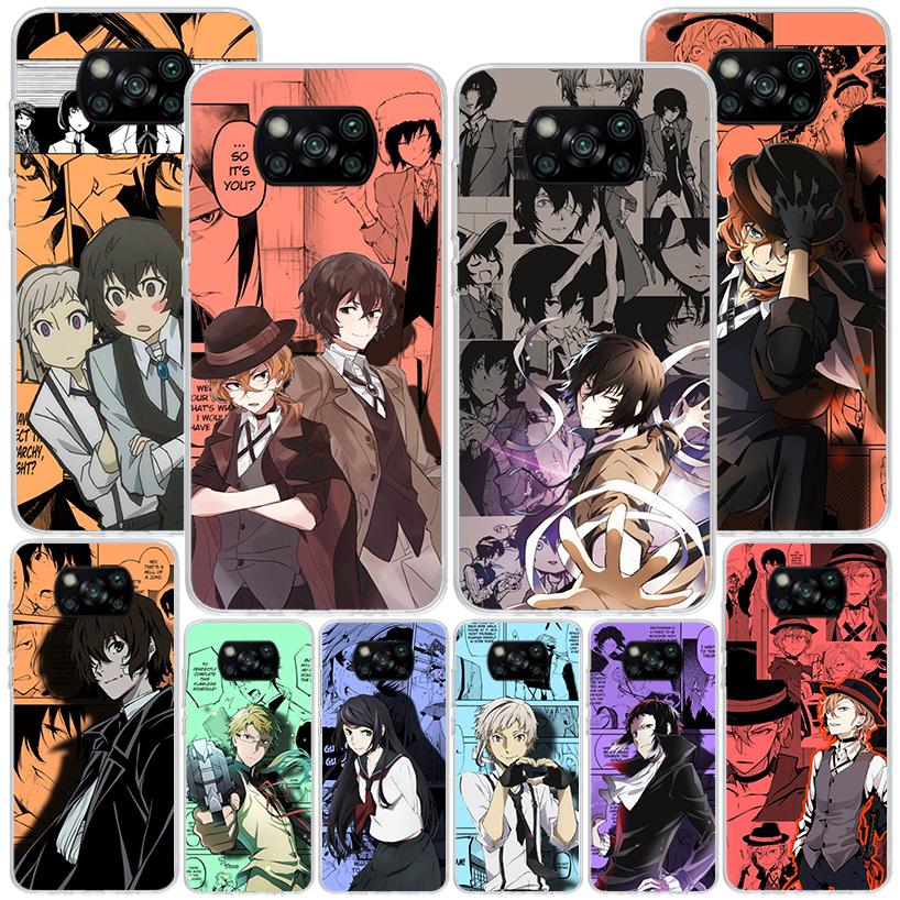 Чехол для телефона Bungo Stray Dogs Manga для Xiaomi Poco X5 X6 X7 Pro X4 Gt F7 Ultra M8 M7 Redmi 15C 15 13C 13 12C 12 Уникальная обложка Coqu