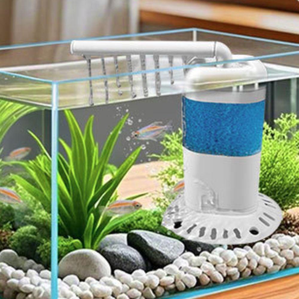 Standing Fish Tank Submersible Filter Extendable Aquarium Water Purifier  Odd-Shaped Aquarium