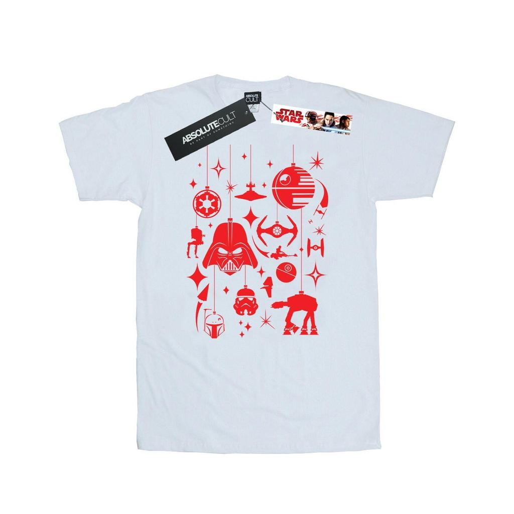 STAR WARS Мужская футболка с рождественскими украшениями