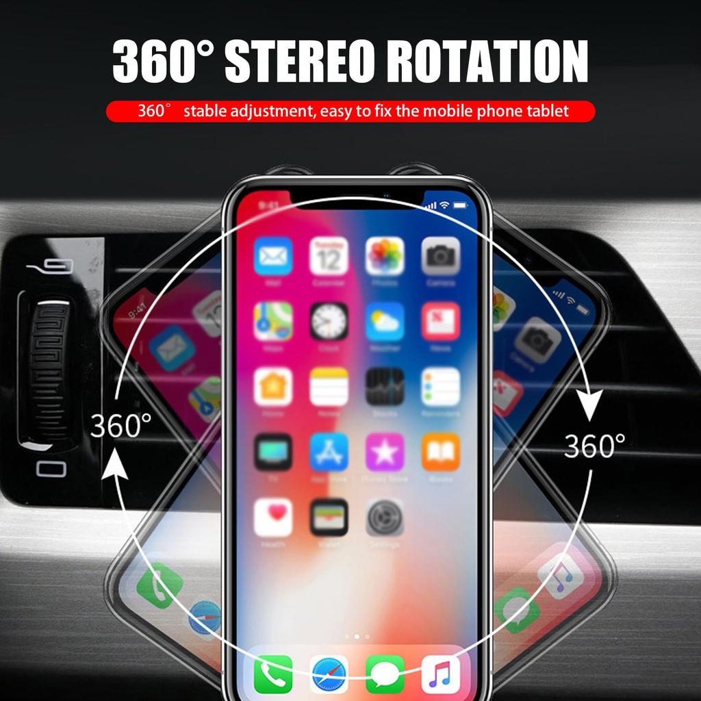 Magnetic car phone holder with GPS support for iPhone 14/13/12 Pro, Xiaomi, Huawei, Samsung, OnePlus and all smartphones.