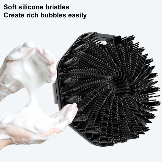 1/2шт силиконовая щетка для ванны отшелушивающая кожа скраб для тела с массажными щетинками нескользящая ручка щетка для душа