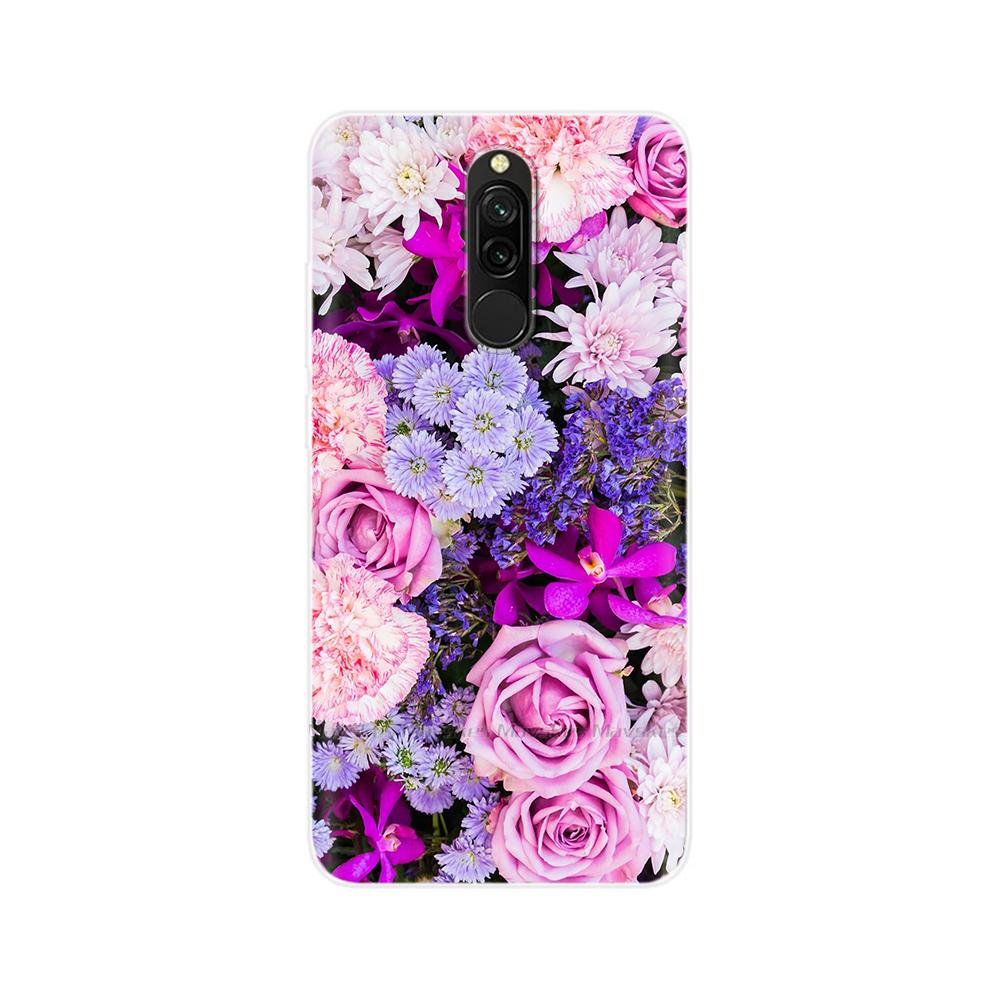 Чехол для Redmi 8 8A Pro, ТПУ Силикон, Ударопрочный, Чехол с Кошкой для Телефона, Для Redmi 8 8A 7 7A redmi7, Прозрачный, Печать, Мягкий