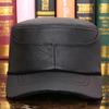 Men's Hat Winter Cowhide Cap Outdoor Duck Tongue Army Hat Middle Aged Real Leather Hat