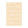 A4 Stencil - Scrabble Alphabet
