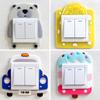 Dust Protective Silicone Switch Sticker Animal Decoration Stickers Luminous Switch Cover  Room
