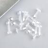 10Pcs Clear Acrylic Lip Stud Piercing Ring Ear Cartilage Earring Bar Tragus