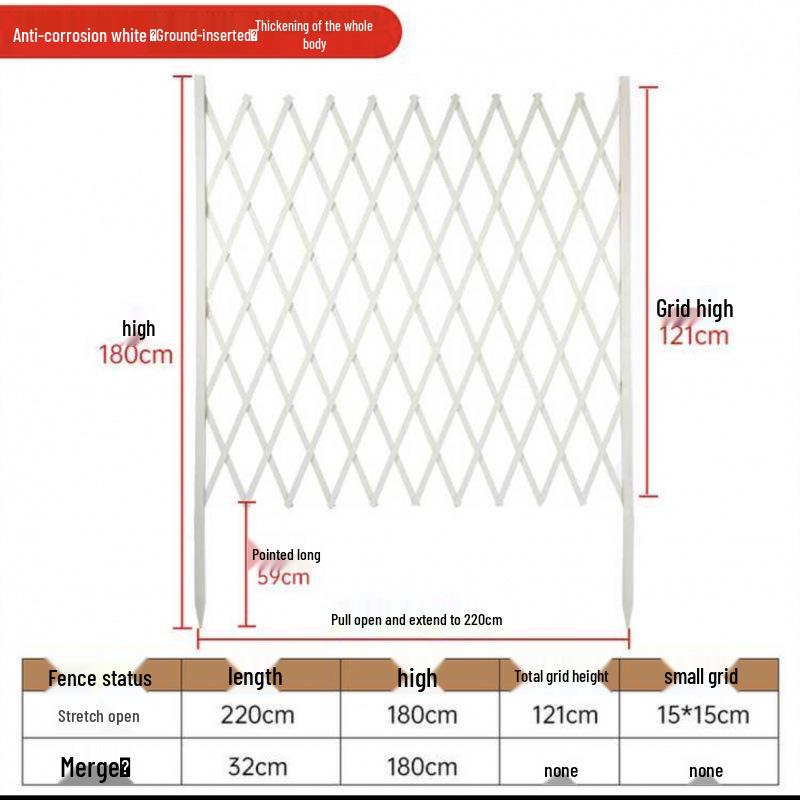 Уличный антикоррозийный раздвижной деревянный забор для сада, двора, крытого балкона и вольера для собак.
