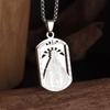 Exquisite Zircon Catholic Virgin Mary of Guadalupe Medal Necklace Women's Fashion Good Luck Amulet Jewelry