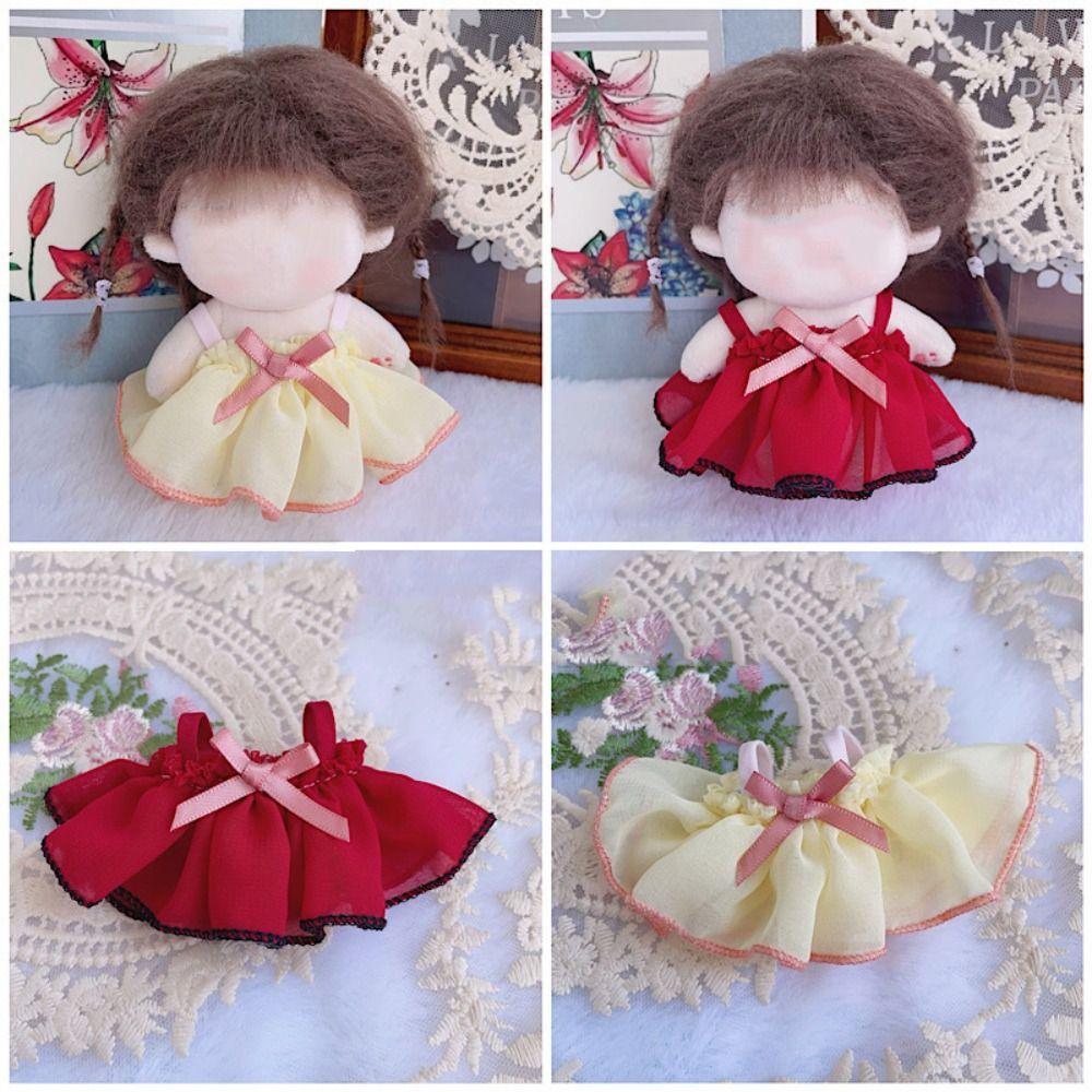 Princess Dress 10CM Doll Clothes With Black Trim 12BJD Dolls Accessories   Children Gift