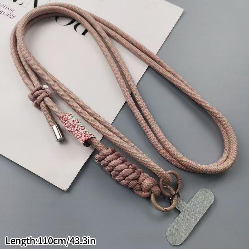 Woven Phone Lanyard Outdoor Mountaineering Mobile Phone Hanging Strap Anti Loss Lanyards Neck Strap for Girl Keychain Chain Rope