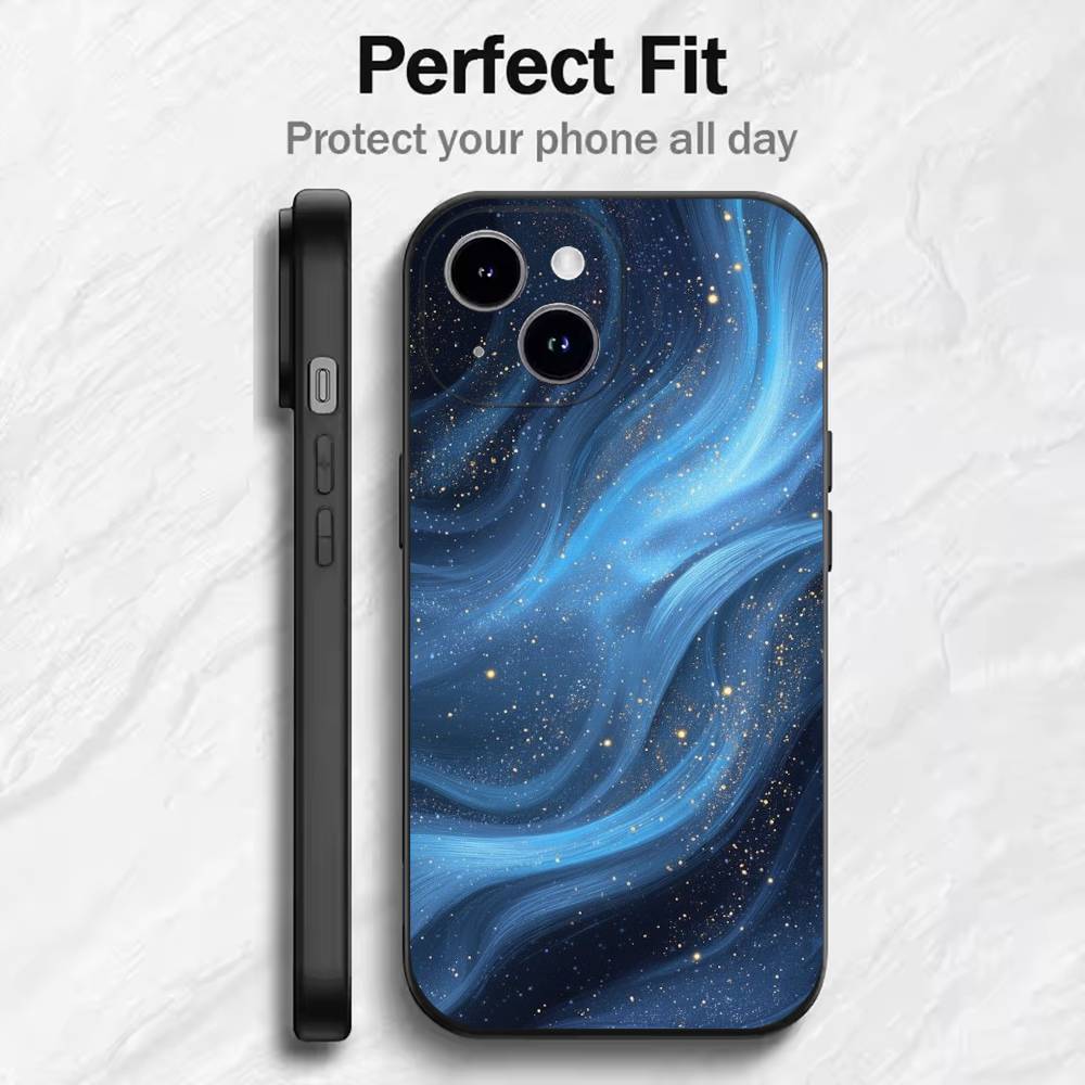 Светящийся в темноте чехол для телефона Starry Glow для 17 16 15 14 13 12 11 Mini XS XR X 6S 6 Pro Max Plus Черный Мягкий чехол