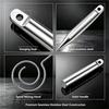 304 Stainless Steel Spiral Dough Whisk Seamless Egg Beater Manual Dough Blender  Egg Mixing