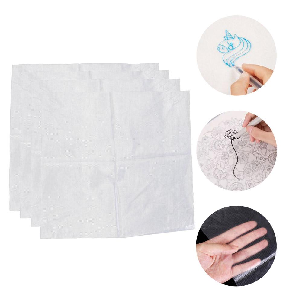 4pcs DIY Embroidery Stabilizer Paper Transparent Embroidery Transfer Paper  Home